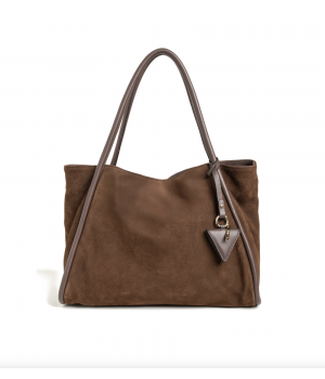 Tubolar nubuck taske brun
