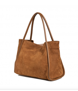 Tubolar nubuck taske cognac