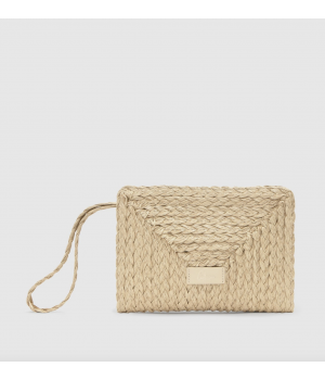 Raffia clutch