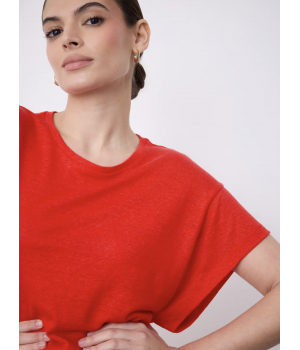 Hør T-shirt Tomat