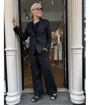 Hør Blazer sort