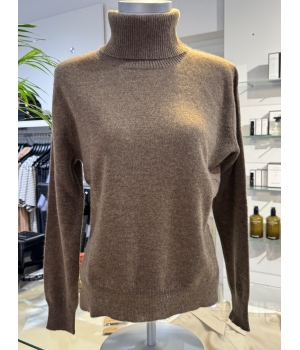 CASHMERE rullekrave Brun