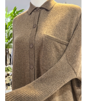 CASHMERE skjorte Brun