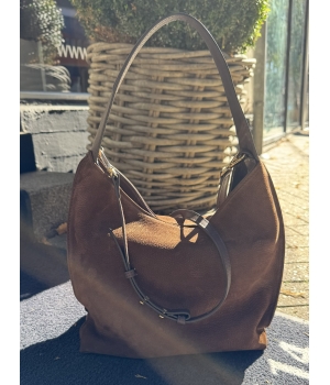 PARISE Hobo nubuck brun