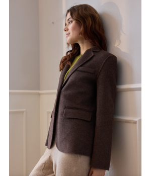 Bea uld blazer brun